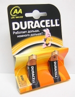 Батарейка duracell 1500 aa упак 2 /40