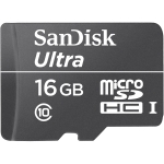 Sandisk ultra Micro SD 16 GB 30mb/s без ад.